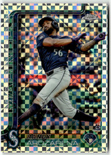 2025 Topps Chrome MLB No. 164 Randy Arozarena Checkerboard Refractor