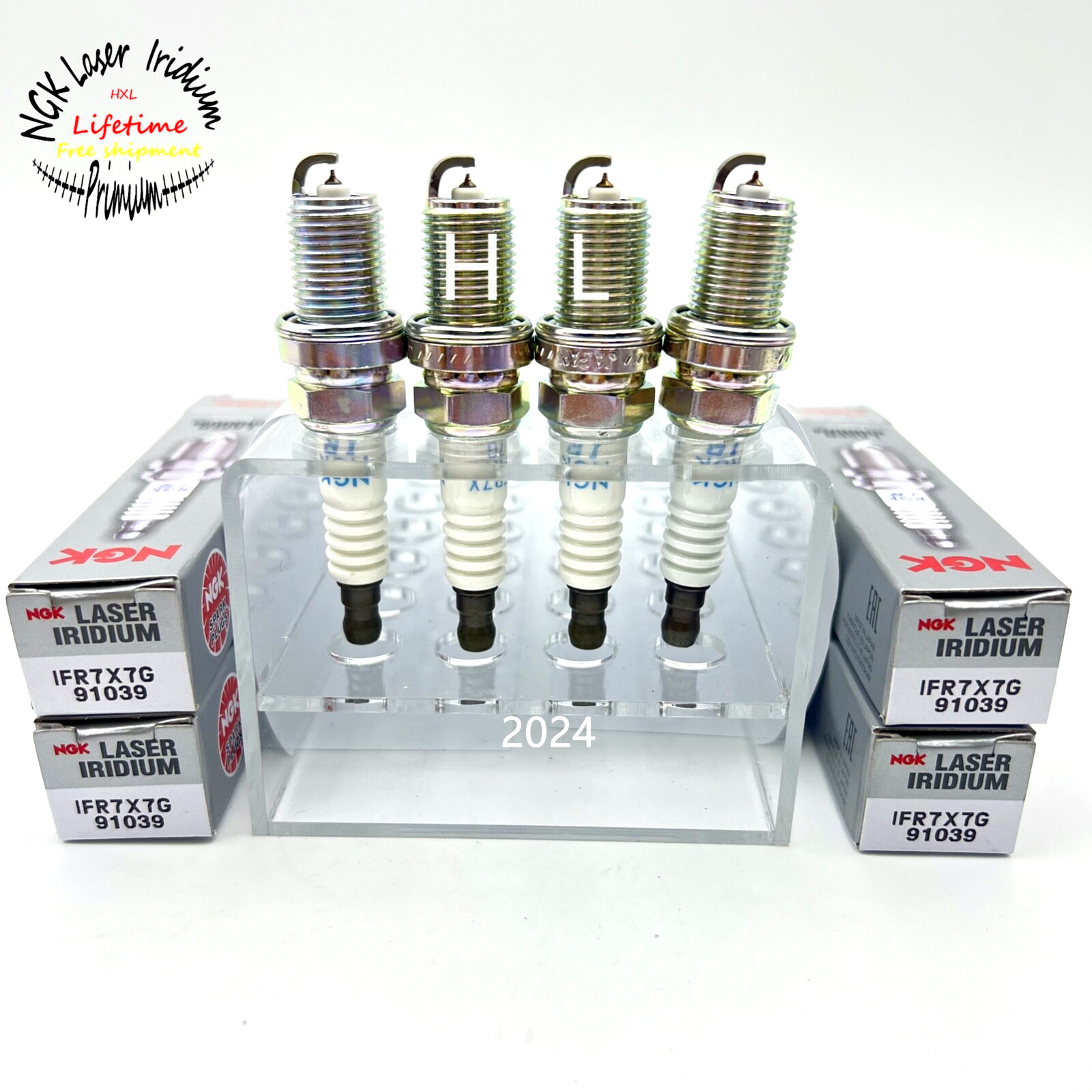 4xSpark Plug-Laser Iridium NGK 91039 IFR7X7G for Chevrolet Trax 2013-21 1.4T L4