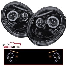 Smoke Projector Headlights Fits 1998-2005 Vw Volkswagen Beetle Halo Leftright