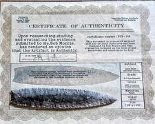 Very Fine Museum Grade Clovis Point Grey Flint Beautiful Color.