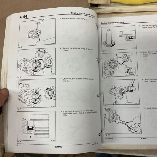Bomag BW 213 D-2 SERVICE SHOP REPAIR MANUAL VIBRATORY COMPACTOR ROLLER GUIDE - Picture 5 of 5