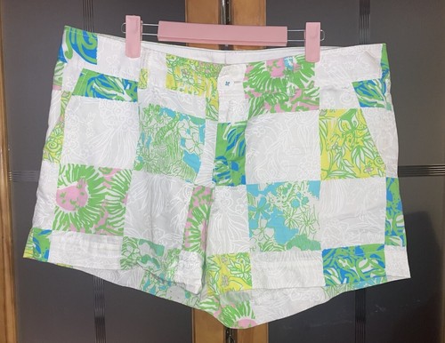 Lilly Pulitzer women’s size 14 the Callahan short patch Work design Shorts