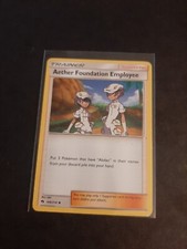 Aether Foundation Employee 168/214 Trainer Lost Thunder Pokemon Card NM/M