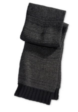 86 Alfani Unisex Black Gray Knit Rectangle Warm Winter Casual Dress Scarf