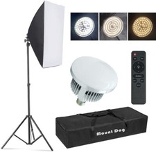 Photography LED Softbox Light Kit 19.7"x27.5" Dimmable 2800  5700K with Remote