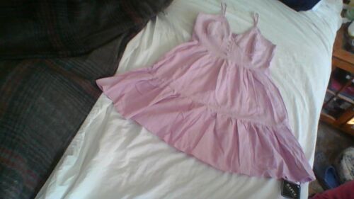 NWT! Zaful Size M Purple V-Neck Mini Dress Spaghetti Strap Smock Back Sundress