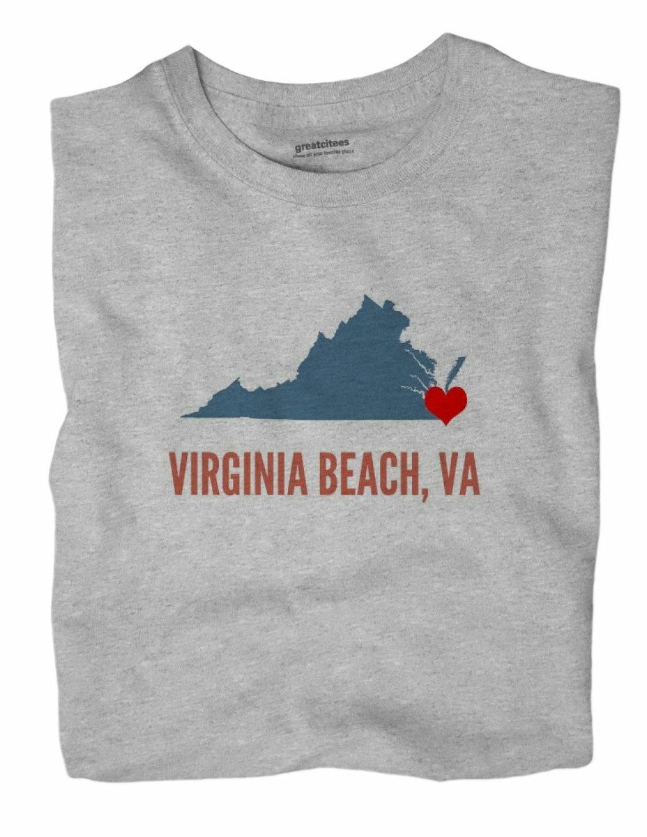 Virginia Beach Virginia VA T-Shirt HEART | eBay