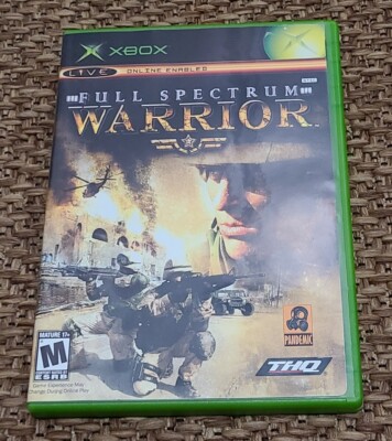 Full Spectrum Warrior (Microsoft Xbox, 2004) Complete w/ Manual - Tested Working