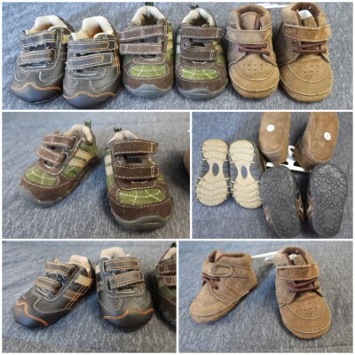 Lot (3) Baby Boy Dress Casual Shoes sz INFANT Faux Suede