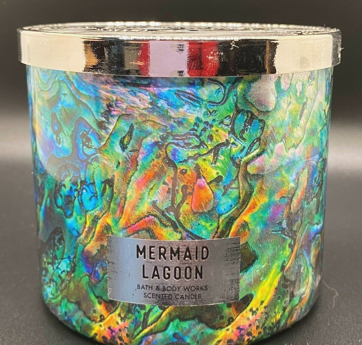 Bath Body Works MERMAID LAGOON Candle 3 wick 14.5 jar Rare