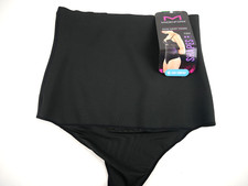 Maidenform Women  s Shapewear Firm Control High Waist Thong 2XL NEW Black