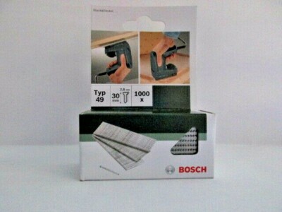 BOSCH Typ 49 - 30 x 2,8 mm - 1000 x Tacker Klammern Nägel Stifte in Box