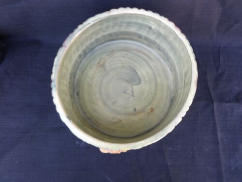 "VINTAGE WELLER KERAMIK HOLZHANDWERK PFLANZER / VASE DREI FUCHS 8"" X 4 1/2"" - Bild 3 von 8