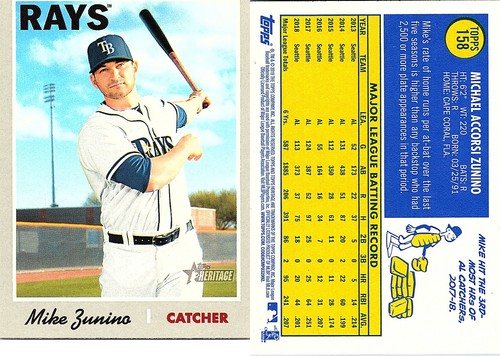 2019 Topps Heritage Base RC #1-#315, Buy 2 Get 2 FREE, Ships Tracked FREE - Picture 126 of 251