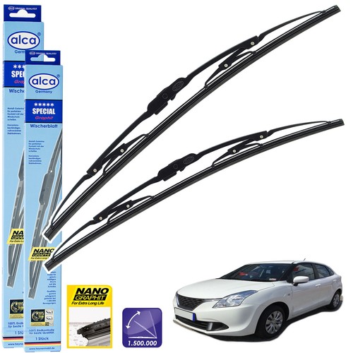 Fits Suzuki Baleno 2016On Standard Windscreen Wiper Blades AS21" 18" Alca eBay