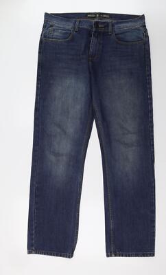 Burton Damen Jeans blau Baumwollmischung Straight Größe W36 L32
