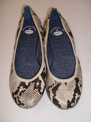 Dr. Scholl's Sustainable Comfort Size 9 Faux Snakeskin Ballet Flats