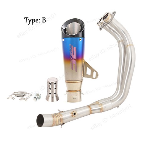 YZF R7 2014-2025 for Yamaha MT-07 XSR700 Full Exhaust System Header Muffler Pipe - Picture 7 of 14