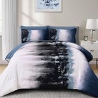 Ombre Blue Comforter Set Size Gradient Navy Boho Bedding Set King Blue Black
