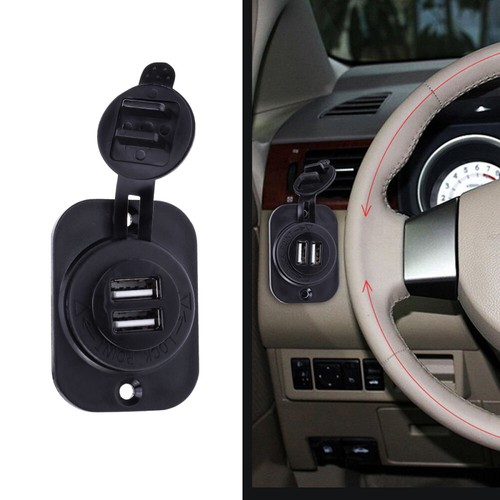 12V Car Motorcycle Dual USB Adapter Cigarette Lighter Socket Power Plug for - 第 10/12 張圖片