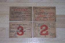 4 OFF 1928  ?  G.W.R  Railways wagon labels