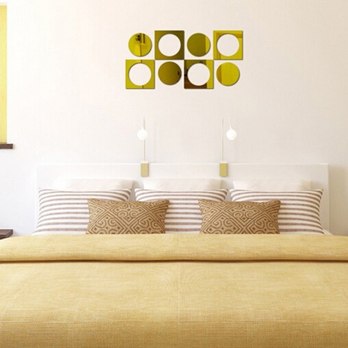 Abnehmbarer Kunstspiegel Wandaufkleber Aufkleber Wandbild Heim Zimmer Dekor Gold Silber Schwarz - Bild 41 von 48