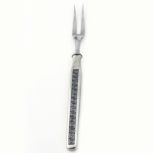 GREEK KEY by Prinz Solingen CARVING FORK 9.6" NEW NEVER USED made in Germany - Picture 1 of 8