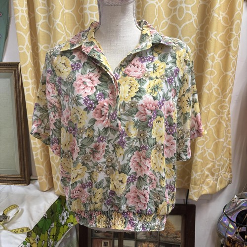 90s Alfred Dunner floral blouse