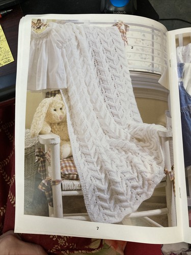 Vtg Rare Leisure Arts Baby Ripples to Knit pattern 2000 bk #3159~Melissa Leapman - Picture 7 of 11