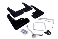 Rally Armor UR Black w/ Grey Logo Mud Flaps Set of 4 for Subaru WRX & STI 15+