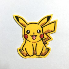 Pokemon Anime Pikachu Embroidered Patch Iron On 3.1x3.1" 8x8Cm