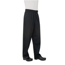 Chef Works Unisex Basic Baggy Chefs Trousers Black L
