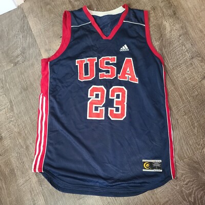 Team USA #23 blue practice mesh basketball Jersey on sports exclusive Olympics
