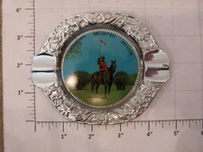 VINTAGE Mid Century Souvenir Ashtray CANADA CANADIAN MOUNTED POLICE MOUNTEE 5