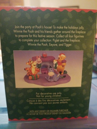 Hallmark Christmas at Winnie the Pooh's House Set of 4 Piglet Eeyore Tigger NEW - Picture 3 of 3