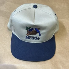 Vintage Nestle Snapback Hat Otto Brand