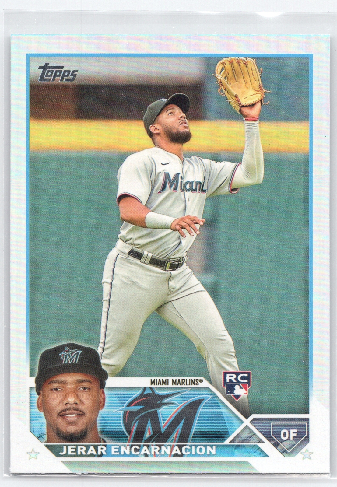 2023 Topps #318 Jerar Encarnacion Rainbow Foil Rookie #/2023