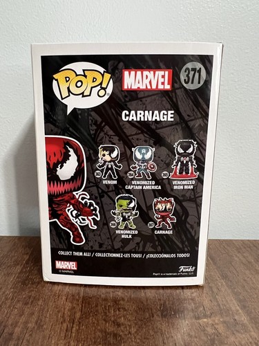 Funko Pop! Marvel Venom Carnage #371 NYCC 2018 Fall Convention Exclusive New - 第 3/6 張圖片