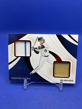 Keston Hiura 2020 Panini Immaculate /49 Dual Patch Jersey Red SP Brewers