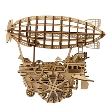 Robotime 3D Wooden Puzzle Airship - Japanese Edition with Manual JP