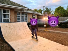 Newly resurfaced 4ft skate ramp