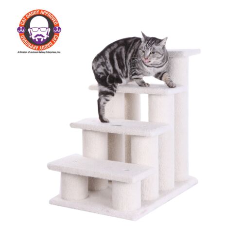 Armarkat 4 Steps Ramp For Dogs, Cats, real wood Cat Step Stairs ramp,B4001 - Picture 2 of 10