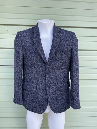 Elie Balleh Sport Coat Men’s Medium 38-40 Navy Blue 2 Button Blazer Jacket READ* - Bild 1 von 14