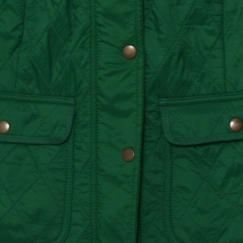 Talbots Womens Green Quilted Fleeve Line Full Zip Snap Pockets Nylon Vest Small - Photo 4/9