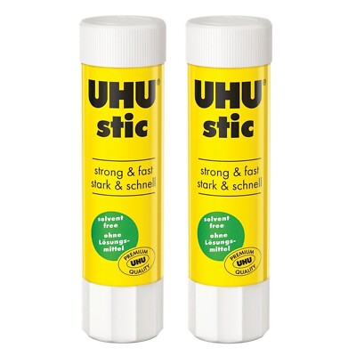 2x UHU stic Klebestift Klebestick Schulkleber Papierkleber Universal 21 g