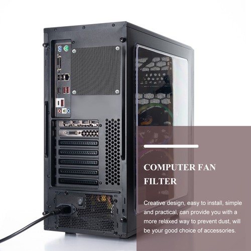 12pcs Computer Fan Grills Fan Mesh Filter PC Filter Fan Filter - Afbeelding 12 van 12