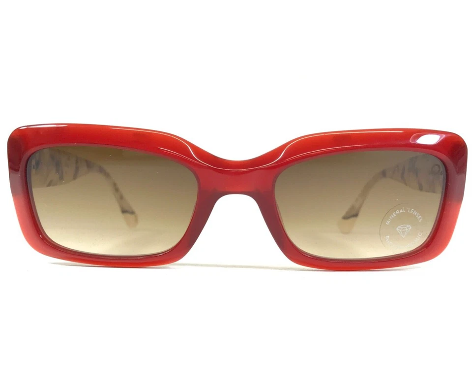 Etnia Sunglasses SOFO BRBE Brown Ivory Tortoise Red Frames with Brown Lenses - Изображение 2 из 4