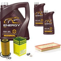 Mann Inspektionspaket 7 L Mannol Energy 5W-30 FüR KIA Carens II 2.0 Crdi