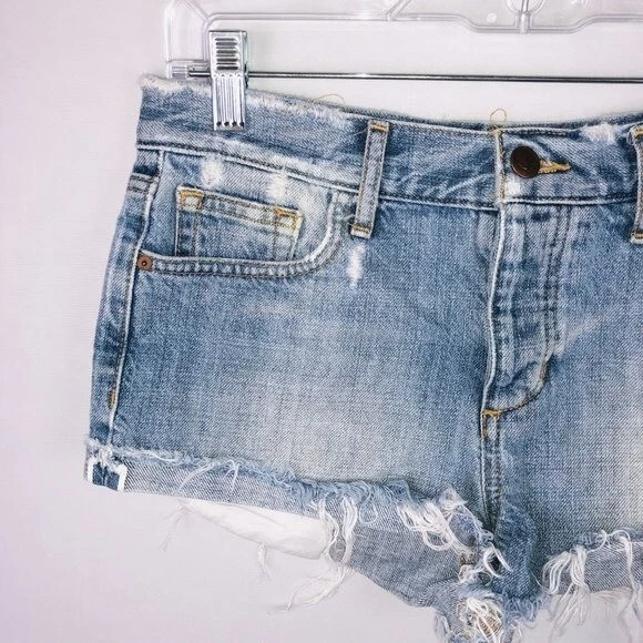 Joes Jeans Womens Light Wash Elise Cuffed Denim Shorts 25 - Image 3 of 4