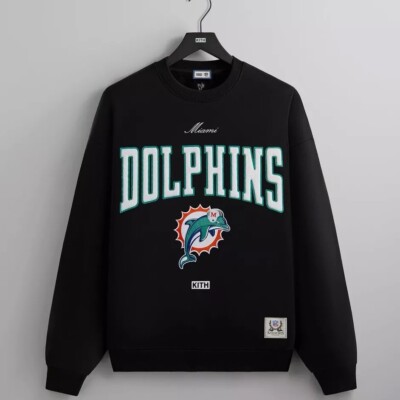 Kith & '47 for NFL: Miami Dolphins Nelson Crewneck Black